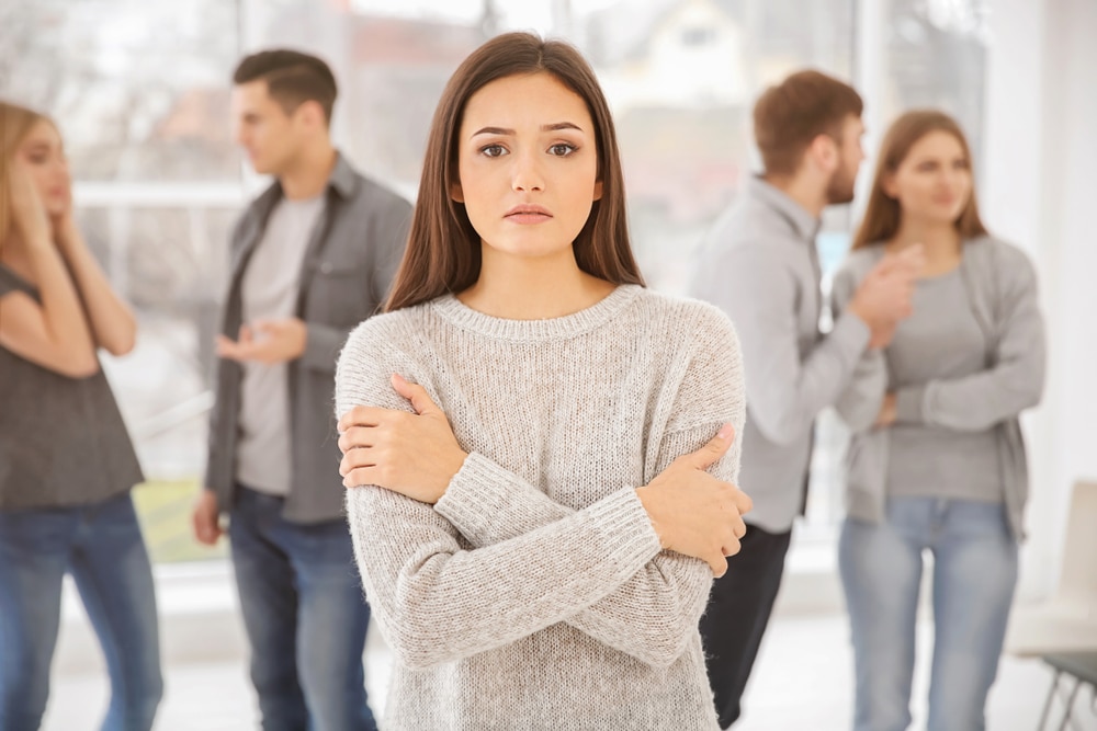 woman feeling isolated and depressed